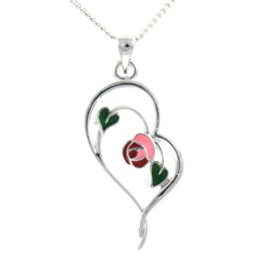 Heart Pendant inspired by Charles Rennie Mackintosh