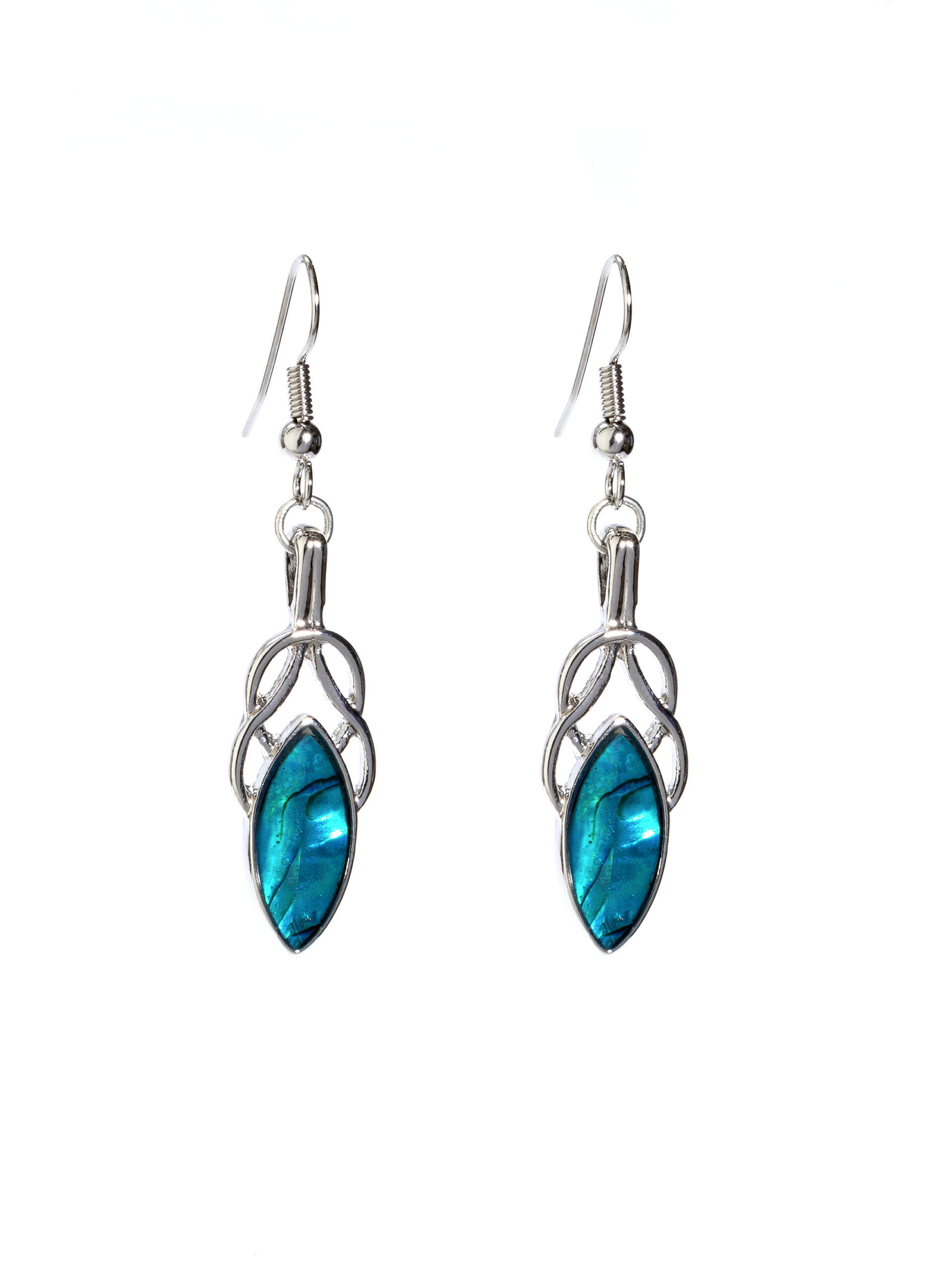Celtic oval earrings 30mm | Lila Jewellery