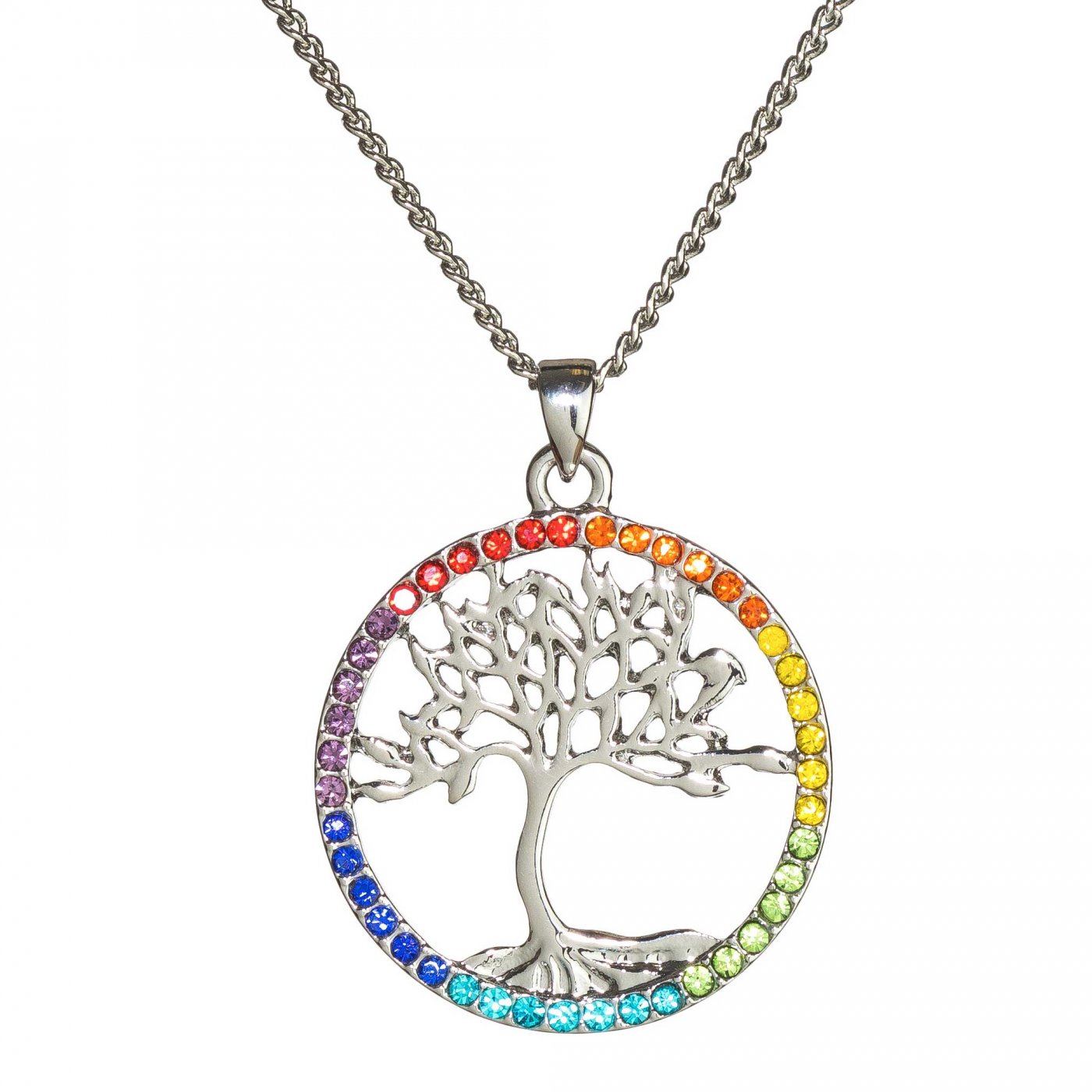 Diamond tree of life on sale pendant