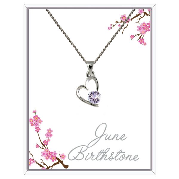 June Birthstone Heart