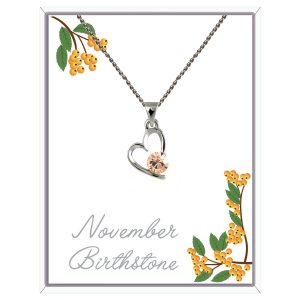 November Birthstone Heart