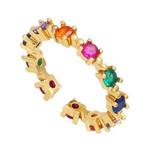 Coloured eternity ring